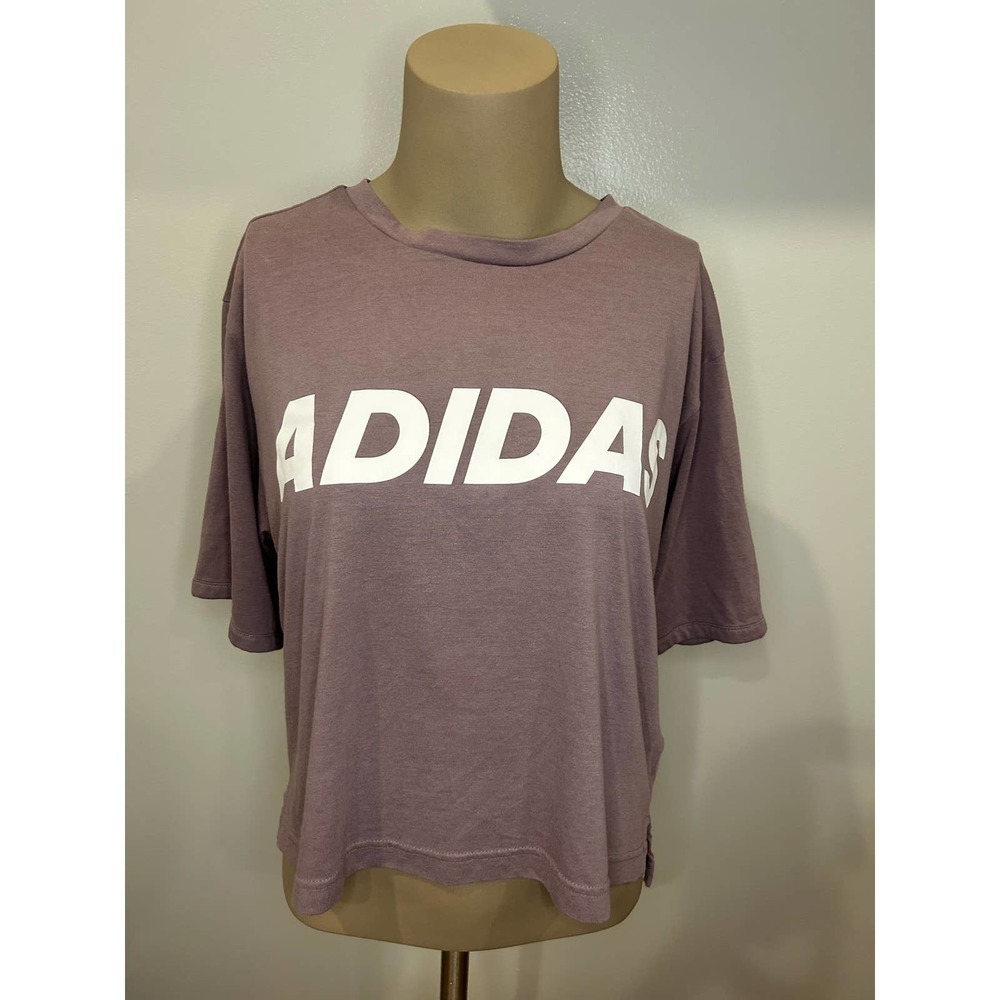 adidas Mauve Short Sleeve Logo Tee